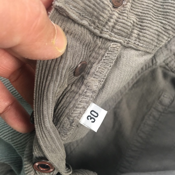 Taylor Stitch Tin Corduroy Jeans Sz 30 Grey A5318 - Picture 6 of 8
